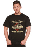 American Classic Men's Bamboo Viscose/Organic Cotton Short Sleeve Graphic T-Shirt Spun Bamboo