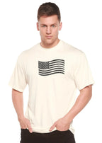 American Flag Men's Bamboo Short Sleeve Graphic T-Shirt Spun Bamboo