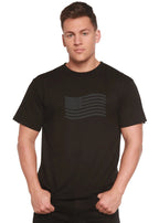 American Flag Men's Bamboo Short Sleeve Graphic T-Shirt Spun Bamboo