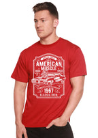 American Muscle Men's Bamboo Viscose/Organic Cotton Short Sleeve Graphic T-Shirt Spun Bamboo