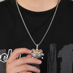 Ancient Lion Pendant Necklace Personalized Diamond Hip-Hop Necklace nowadaysfashion