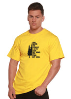And Into The Forest I Go Men's Bamboo Viscose/Organic Cotton Short Sleeve Graphic T-Shirt Spun Bamboo