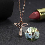 Angels Photo Custom Projection Necklace For Women Personalized Pendant Jewelry nowadaysfashion