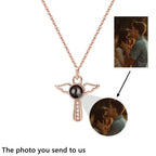 Angels Photo Custom Projection Necklace For Women Personalized Pendant Jewelry nowadaysfashion
