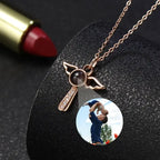 Angels Photo Custom Projection Necklace For Women Personalized Pendant Jewelry nowadaysfashion