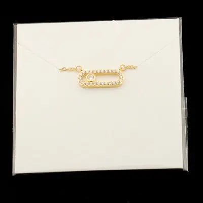 Arab Style Crystal Bead Pendant For Women Wedding Jewelry 3 Dot On Oval Necklace nowadaysfashion