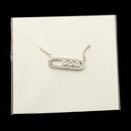 Arab Style Crystal Bead Pendant For Women Wedding Jewelry 3 Dot On Oval Necklace nowadaysfashion