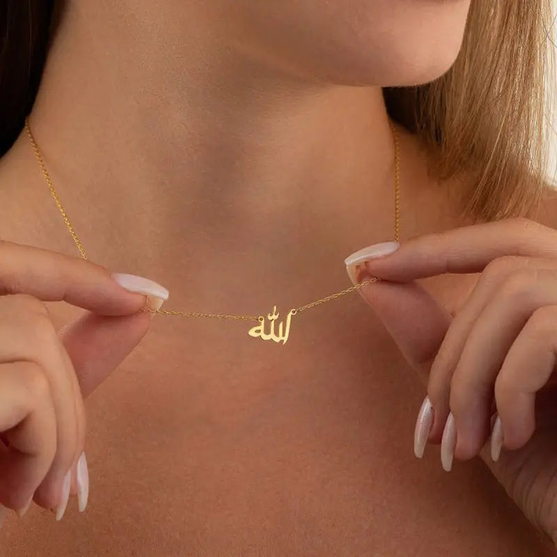 Arabic Symbol Pendant Hip Hop Necklace nowadaysfashion