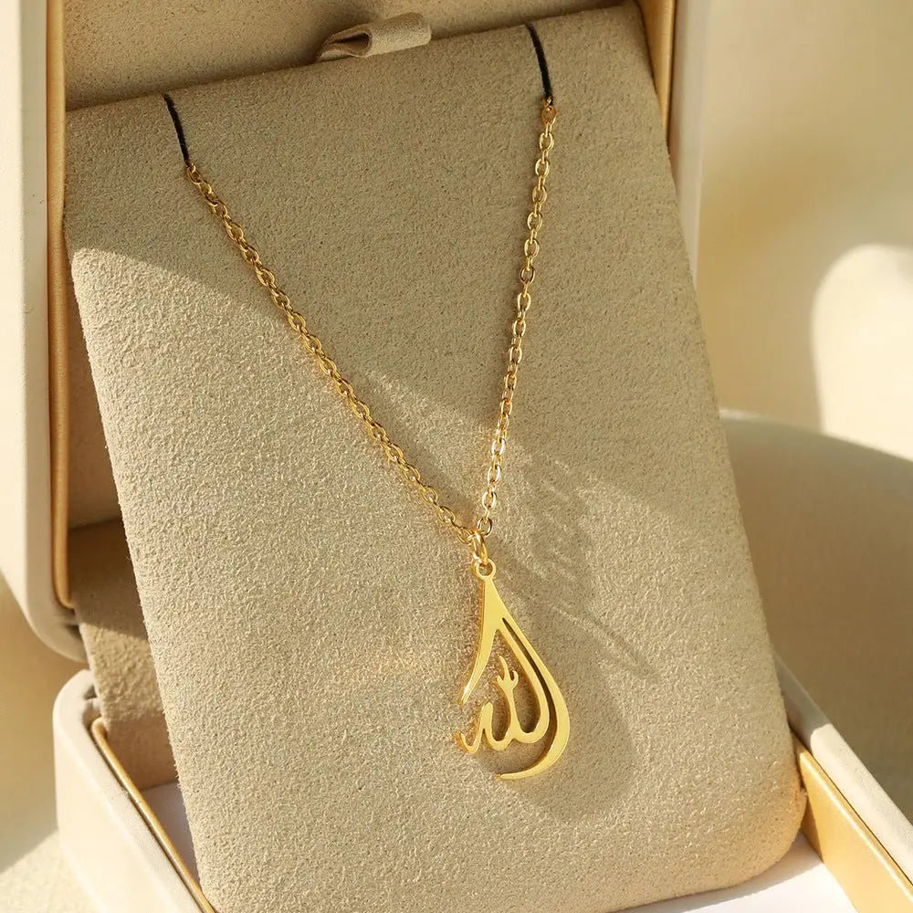 Arabic Symbol Pendant Hip Hop Necklace nowadaysfashion