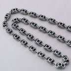 Aragogaceous pattern sapphire necklace for couples nowadaysfashion