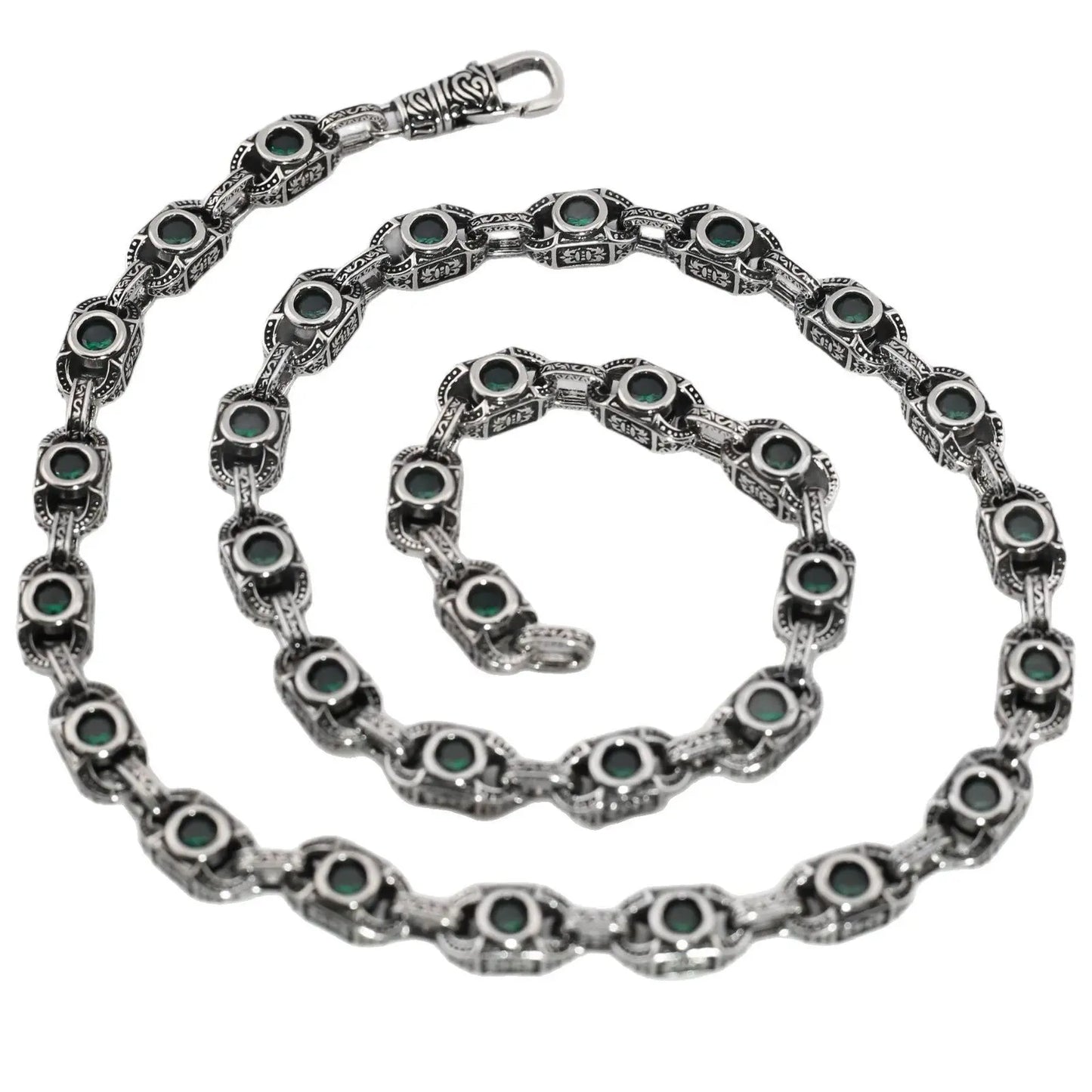 Aragogaceous pattern sapphire necklace for couples - Blade & Thread