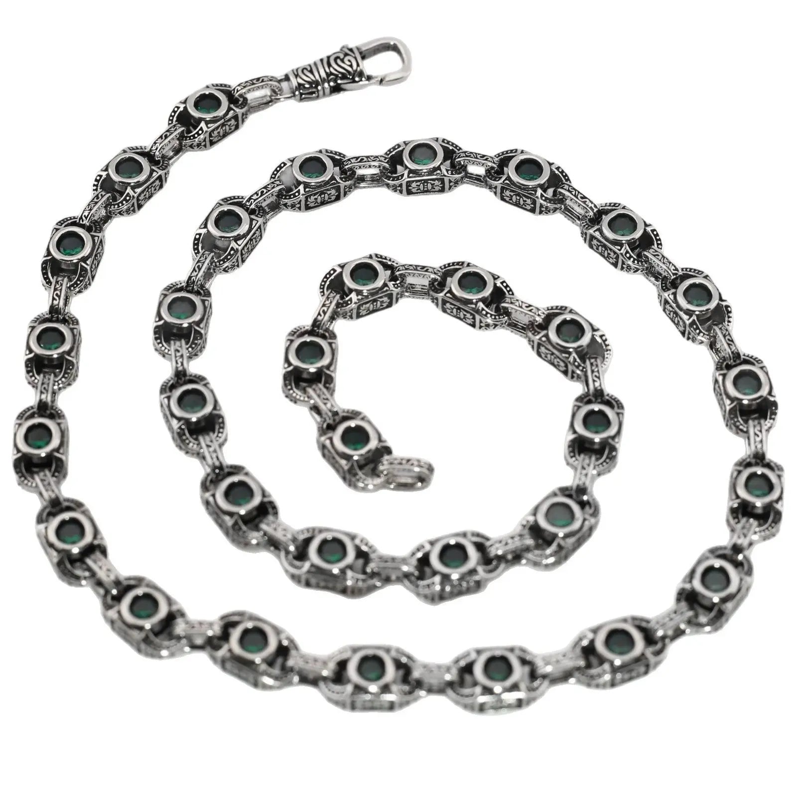 Aragogaceous pattern sapphire necklace for couples - Blade & Thread