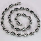 Aragogaceous pattern sapphire necklace for couples nowadaysfashion