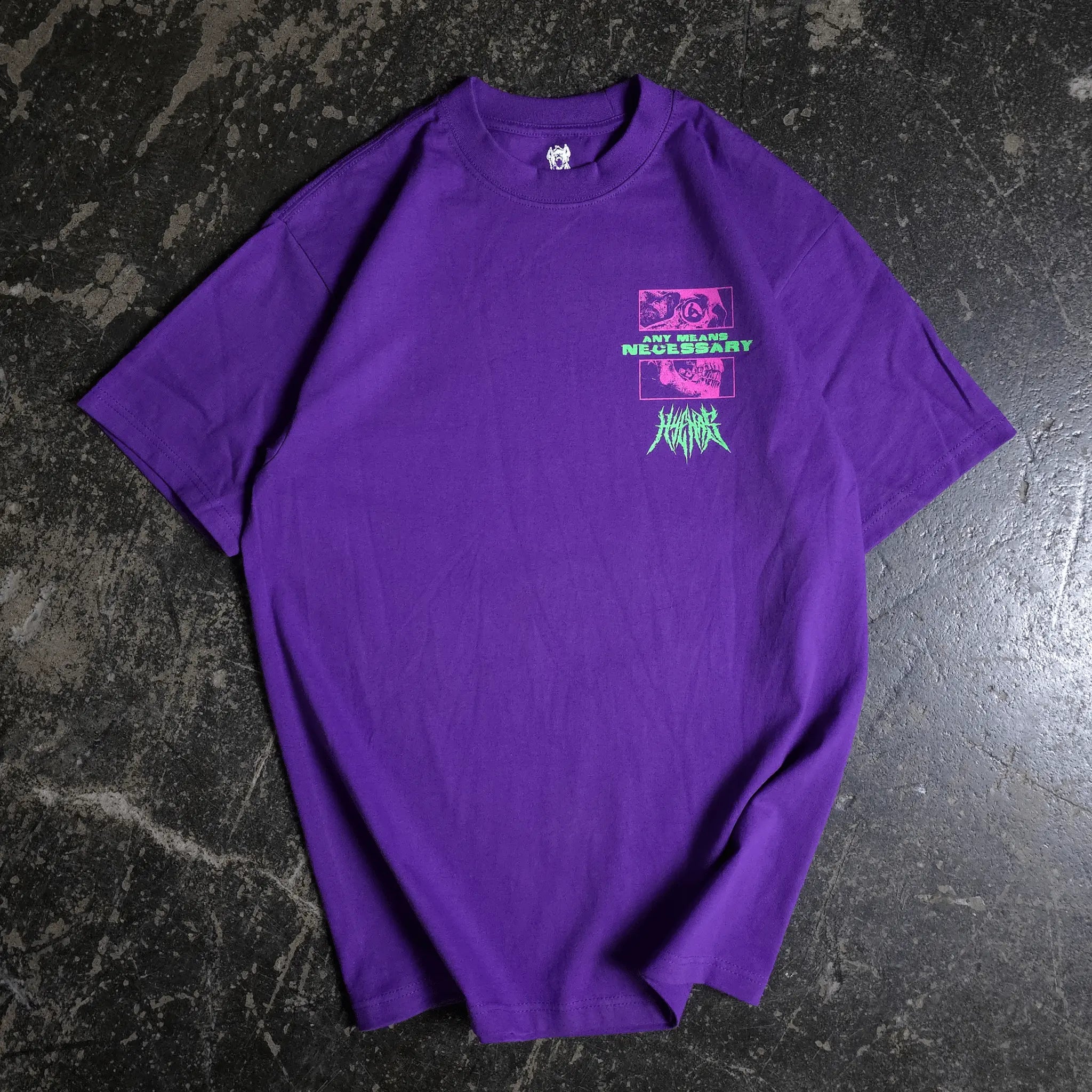 Are We Even Alive T-Shirt Purple Any Means Necessary Clothing