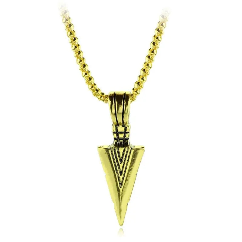 Arrow Head Pendant Long Chain Necklaces mens necklaces Collier Femme ArrowHead - Blade & Thread
