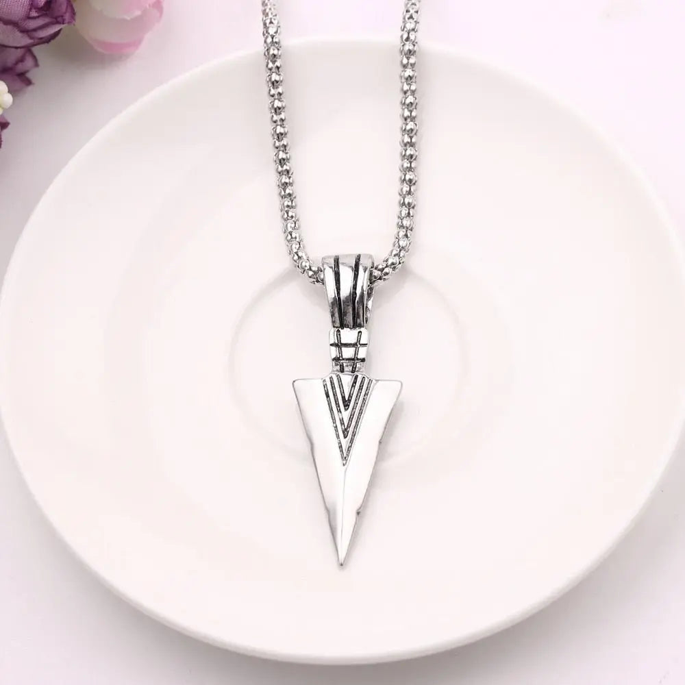 Arrow Head Pendant Long Chain Necklaces mens necklaces Collier Femme ArrowHead nowadaysfashion