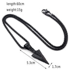 Arrow Head Pendant Long Chain Necklaces mens necklaces Collier Femme ArrowHead nowadaysfashion