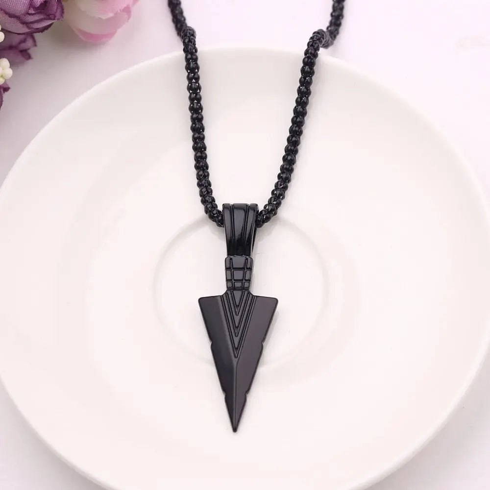 Arrow Head Pendant Long Chain Necklaces mens necklaces Collier Femme ArrowHead - Blade & Thread