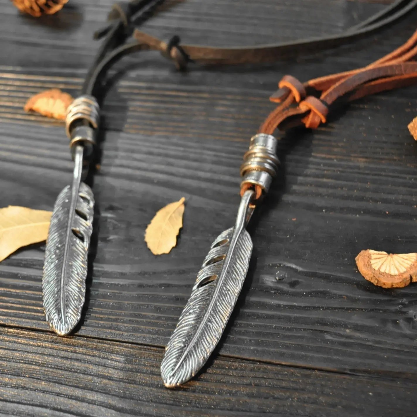 Artistic angel wings pendant - Blade & Thread