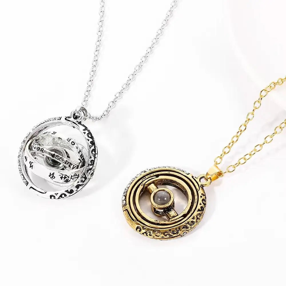 Astronomical ball projection necklace rotatable pendant - Blade & Thread