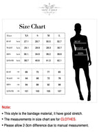 Asymmetrical Neck Ruffle Trim Bodycon Dress Bandage Dress Sleeveless Evening Party nowadaysfashion