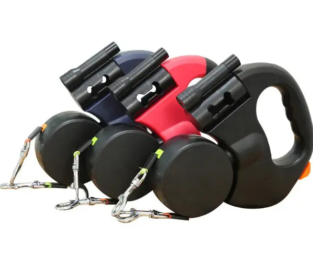 Auto Double Dog Leash - Blade & Thread