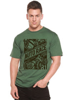 Auto Race Men's Bamboo Viscose/Organic Cotton Short Sleeve Graphic T-Shirt Spun Bamboo