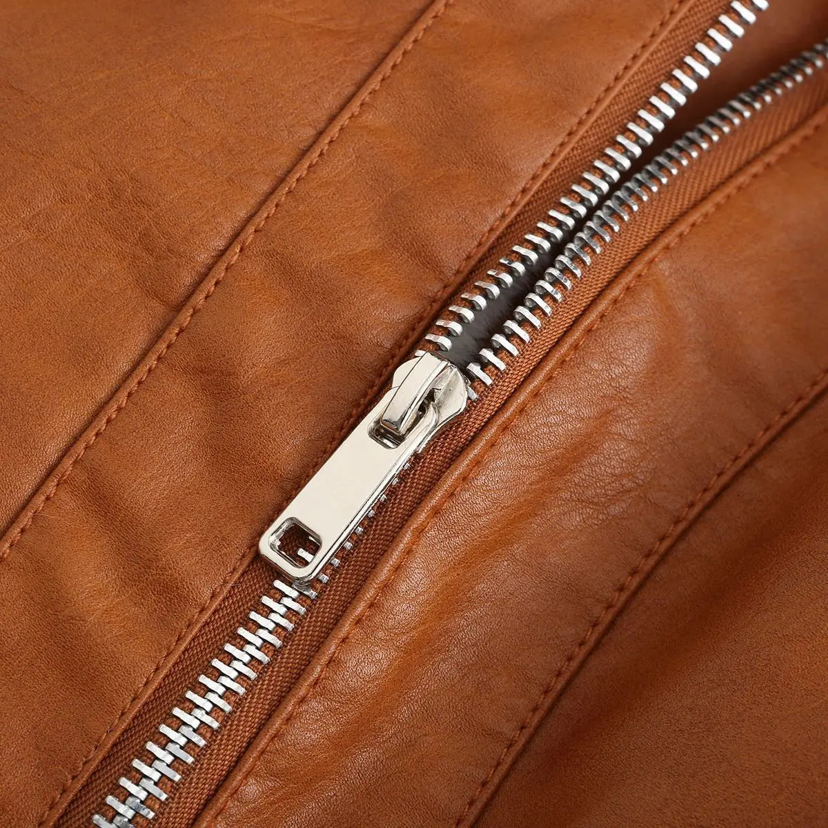 Autumn and winter fleece leather women's warm long-sleeved lapel coat jacket - Blade & Thread