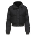 Autumn and winter women's short long-sleeved turtleneck warm jacket nowadaysfashion