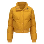 Autumn and winter women's short long-sleeved turtleneck warm jacket nowadaysfashion