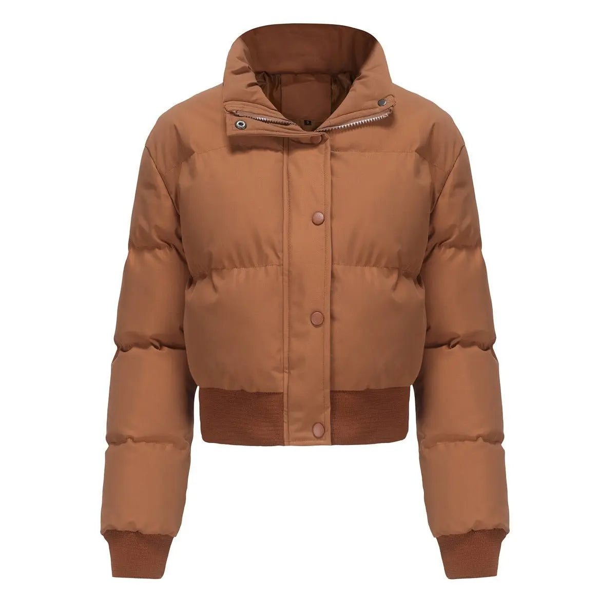 Autumn and winter women's short long-sleeved turtleneck warm jacket nowadaysfashion