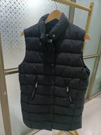 Autumn Winter Coat Women's Solid Loose Vest Stand Collar Long Vest Bodywarm Cotton Padded nowadaysfashion