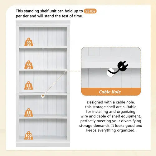 5 Tiers Of Home Decor Bookshelves Blade & Thread