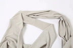 Backless Halter Evening Dress With Scarf Hollow Back Split Skinny nowadaysfashion