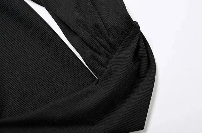 Backless Halter Evening Dress With Scarf Hollow Back Split Skinny - Blade & Thread