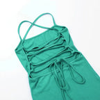 Backless Halter Neck Split Bandage Bodycon Dress nowadaysfashion