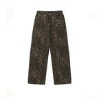 Baggy Leopard Print Y2k Jeans Women nowadaysfashion