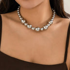 ball chain necklace Heart Pendant Choker Collar nowadaysfashion