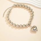 ball chain necklace Heart Pendant Choker Collar nowadaysfashion