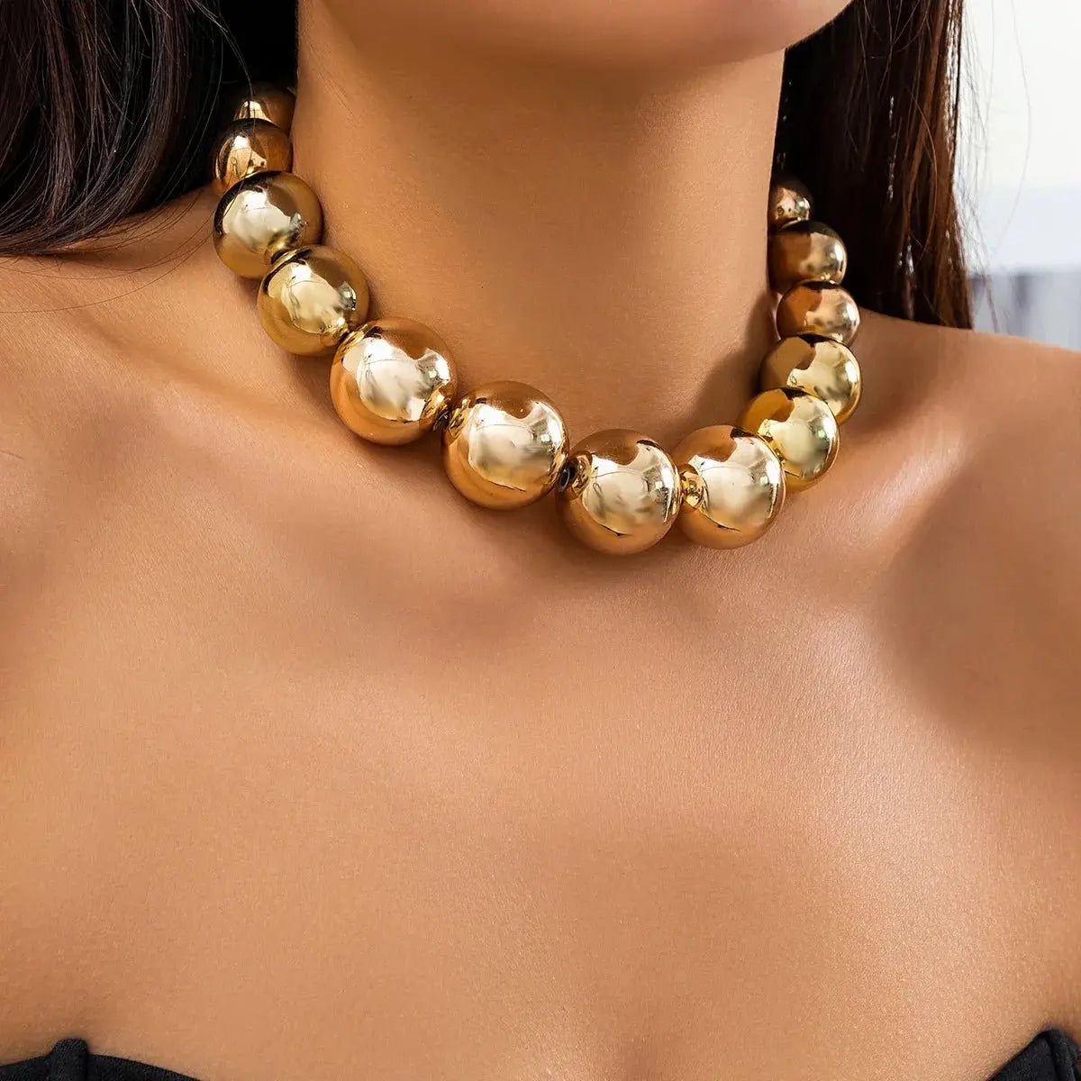 ball chain necklace Heart Pendant Choker Collar nowadaysfashion