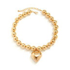 ball chain necklace Heart Pendant Choker Collar nowadaysfashion