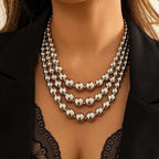 ball chain necklace Heart Pendant Choker Collar nowadaysfashion