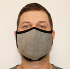 Bamboo X Large Triple Layer Breathable Face Mask - Natural, Silky Soft, Ultra Comfortable Spun Bamboo