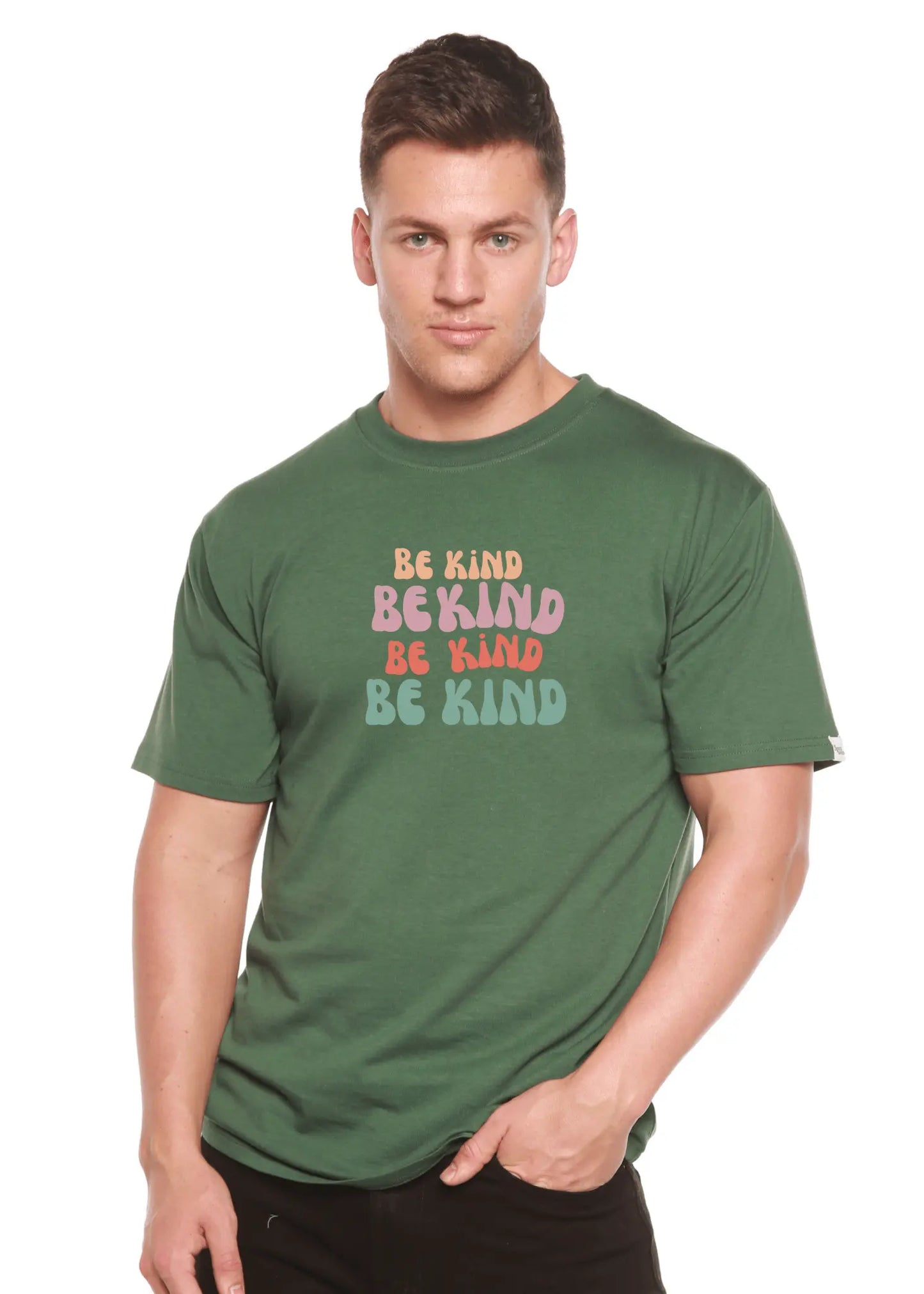 Be Kind Men's Bamboo Viscose/Organic Cotton Short Sleeve Graphic T-Shirt - Blade & Thread
