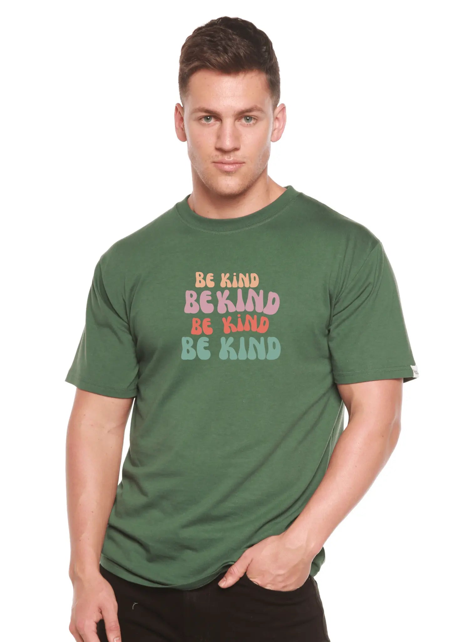 Be Kind Men's Bamboo Viscose/Organic Cotton Short Sleeve Graphic T-Shirt - Blade & Thread