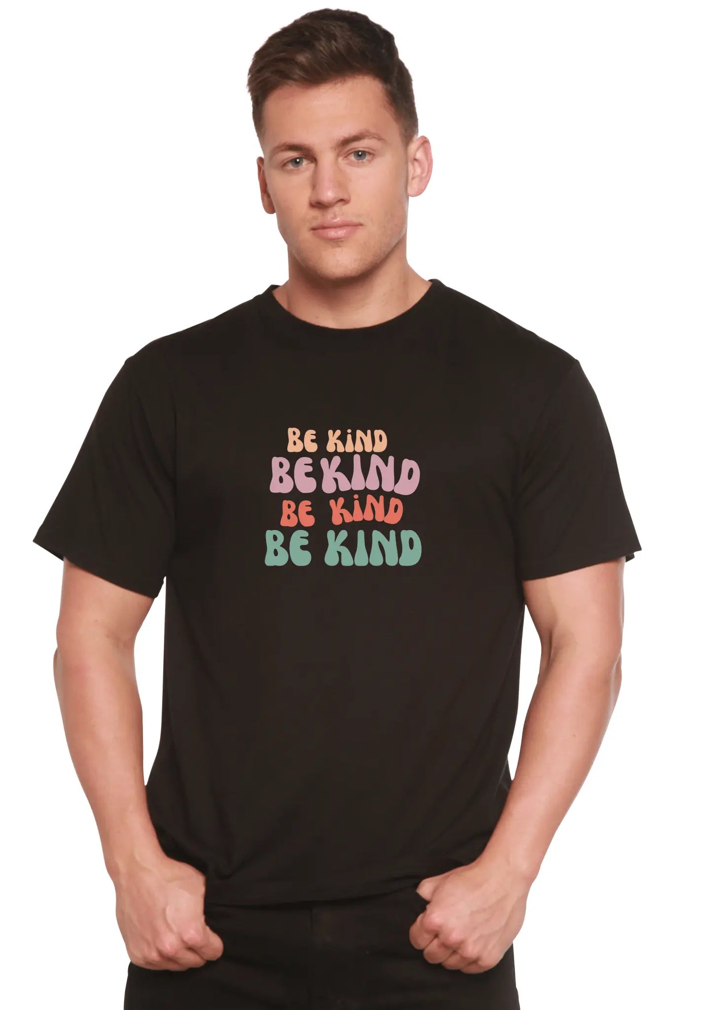 Be Kind Men's Bamboo Viscose/Organic Cotton Short Sleeve Graphic T-Shirt - Blade & Thread
