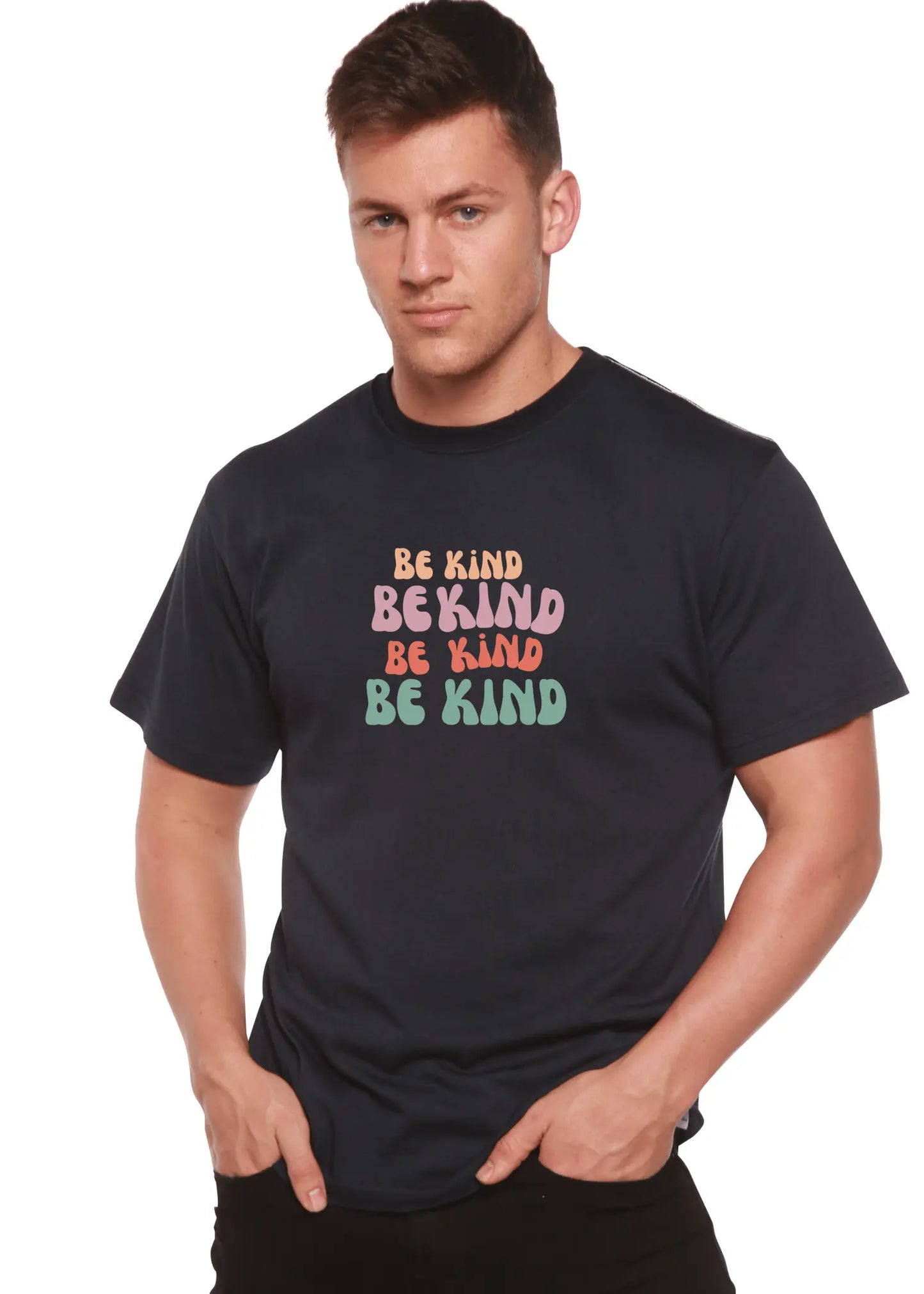 Be Kind Men's Bamboo Viscose/Organic Cotton Short Sleeve Graphic T-Shirt - Blade & Thread