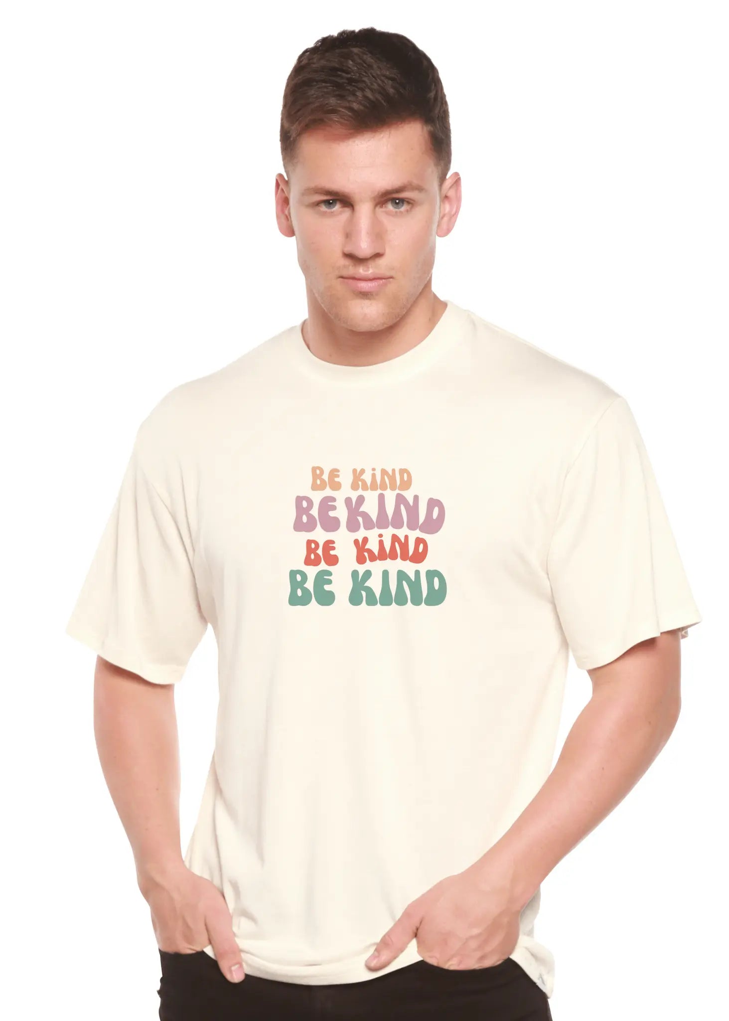 Be Kind Men's Bamboo Viscose/Organic Cotton Short Sleeve Graphic T-Shirt - Blade & Thread