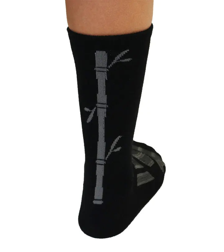 Be Like Bamboo Viscose Crew Socks Unisex Black Color - 5-pack Spun Bamboo