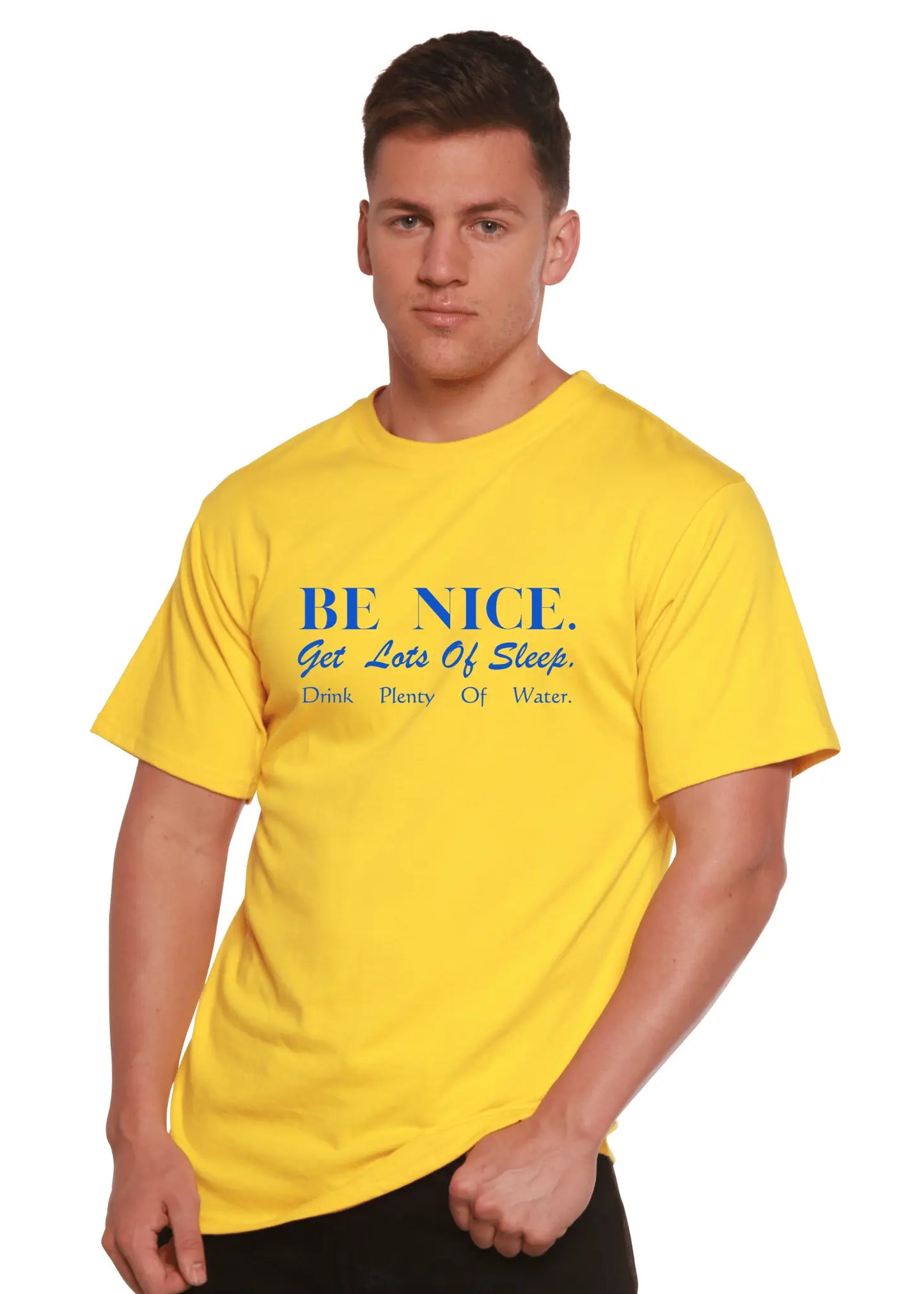 Be Nice Men's Bamboo Viscose/Organic Cotton Short Sleeve Graphic T-Shirt - Blade & Thread